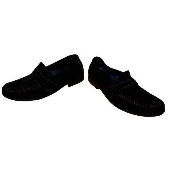 COLE HAAN/NIKE AIR Brown Suede Penny Loafers, size Men's 8.5 - Picture 8 of 15